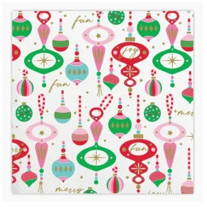 Clearance Merry Fun Ornament Napkin - CaringForTots - Professional Baby and Children's Products | Caring for Growth, Caring for Every Moment