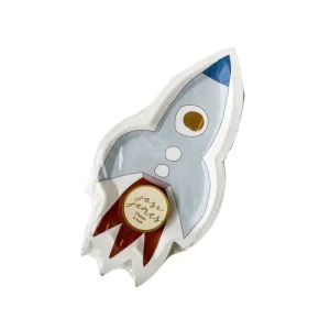 Fashion Mini Rocketship Snack Plate (set Of 8) - CaringForTots - Professional Baby and Children's Products | Caring for Growth, Caring for Every Moment