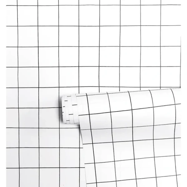 Store Minima - Children's Wallpaper - Grid Pattern - CaringForTots - Professional Baby and Children's Products | Caring for Growth, Caring for Every Moment
