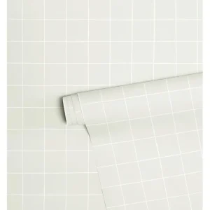 New Minima - Children's Wallpaper - Quadrillage Fond Beige - CaringForTots - Professional Baby and Children's Products | Caring for Growth, Caring for Every Moment