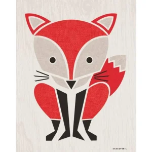 New Modern Animals Red Fox Canvas Art - CaringForTots - Professional Baby and Children's Products | Caring for Growth, Caring for Every Moment