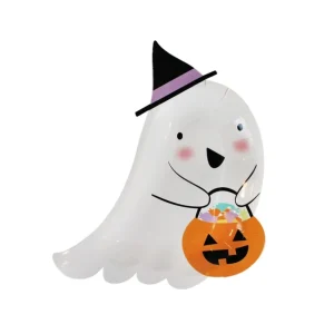 Flash Sale Monster Mash Ghost Plates, 12 Ct - CaringForTots - Professional Baby and Children's Products | Caring for Growth, Caring for Every Moment