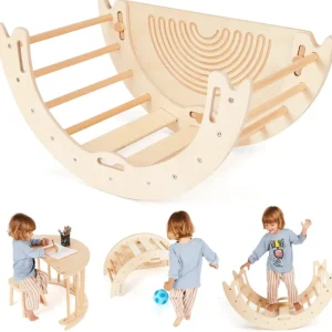 Online Montessori 4in1 Climbing Arch & Rocker With Tabletop - CaringForTots - Professional Baby and Children's Products | Caring for Growth, Caring for Every Moment