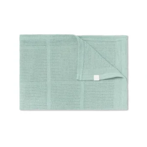 Flash Sale MORI Cellular Blanket - Mint - CaringForTots - Professional Baby and Children's Products | Caring for Growth, Caring for Every Moment