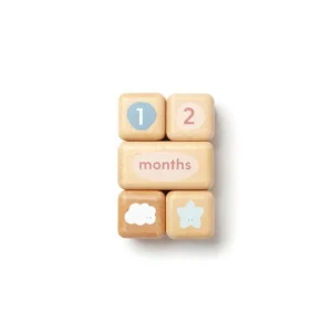 Outlet MORI Wooden Milestone Blocks - Multi - CaringForTots - Professional Baby and Children's Products | Caring for Growth, Caring for Every Moment