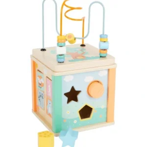 New Motor Skills 5-in-1 Activity Cube Wooden Toy - CaringForTots - Professional Baby and Children's Products | Caring for Growth, Caring for Every Moment