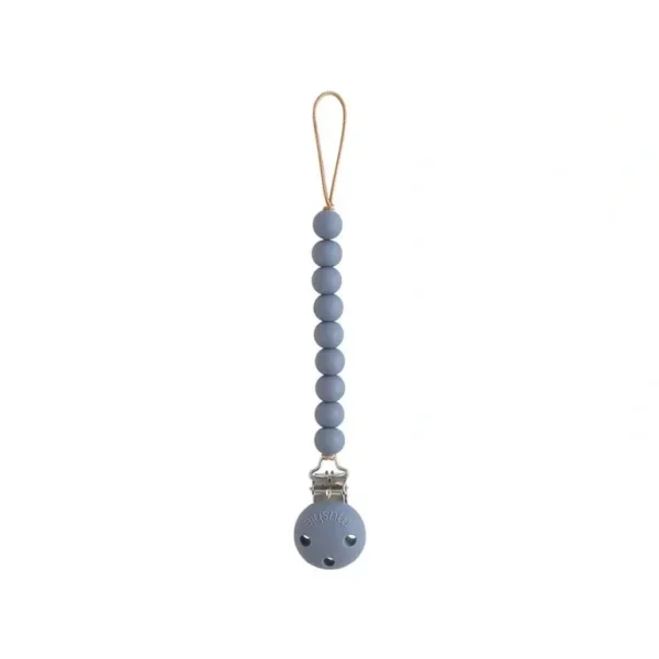Fashion Mushie Hera Pacifier Clip - Tradewinds - CaringForTots - Professional Baby and Children's Products | Caring for Growth, Caring for Every Moment