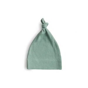 Sale Mushie Ribbed Baby Beanie - Roman Green - CaringForTots - Professional Baby and Children's Products | Caring for Growth, Caring for Every Moment