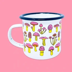Flash Sale Mushrooms Enamel Mug - CaringForTots - Professional Baby and Children's Products | Caring for Growth, Caring for Every Moment