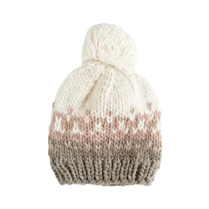Cheap Nell Stripe Hat, Flax/blush - CaringForTots - Professional Baby and Children's Products | Caring for Growth, Caring for Every Moment