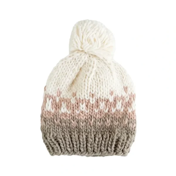 Cheap Nell Stripe Hat, Flax/blush - CaringForTots - Professional Baby and Children's Products | Caring for Growth, Caring for Every Moment