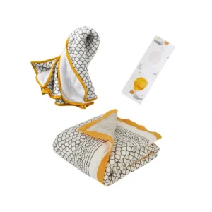 Shop New Baby Gift Set - Yellow Mustard and Grey - CaringForTots - Professional Baby and Children's Products | Caring for Growth, Caring for Every Moment