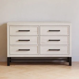 Outlet Newbern 6-Drawer Assembled Dresser - White Driftwood - CaringForTots - Professional Baby and Children's Products | Caring for Growth, Caring for Every Moment