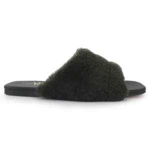 Flash Sale Nora Slide In Olive Faux Fur - CaringForTots - Professional Baby and Children's Products | Caring for Growth, Caring for Every Moment