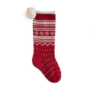 Outlet Nordic Roll Cuff Stocking - Red - CaringForTots - Professional Baby and Children's Products | Caring for Growth, Caring for Every Moment