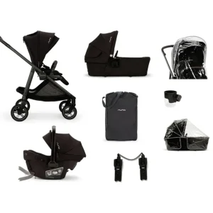Clearance Nuna SWIV Stroller + PIPA URBN Travel System - Caviar - CaringForTots - Professional Baby and Children's Products | Caring for Growth, Caring for Every Moment