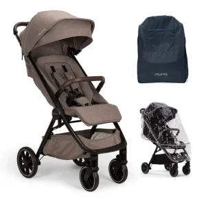 Clearance Nuna TRVL LX Compact Stroller - Cedar - CaringForTots - Professional Baby and Children's Products | Caring for Growth, Caring for Every Moment