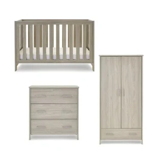 Shop Obaby Nika 3 Piece Room Set - Grey Wash - CaringForTots - Professional Baby and Children's Products | Caring for Growth, Caring for Every Moment