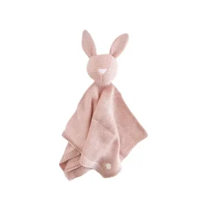Cheap Organic Cotton Bunny Lovey, Blush - CaringForTots - Professional Baby and Children's Products | Caring for Growth, Caring for Every Moment