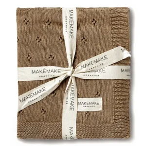 Store Organic Cotton Pointelle Baby Blanket - Brown - CaringForTots - Professional Baby and Children's Products | Caring for Growth, Caring for Every Moment