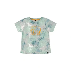 Discount Organic Cotton Printed T-shirt Green Jungle Leaves Print - CaringForTots - Professional Baby and Children's Products | Caring for Growth, Caring for Every Moment