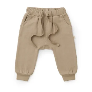Shop Organic Jogger Pants - Mocha - CaringForTots - Professional Baby and Children's Products | Caring for Growth, Caring for Every Moment