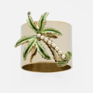 Sale Palm Tree Napkin Rings, Set Of Two - CaringForTots - Professional Baby and Children's Products | Caring for Growth, Caring for Every Moment