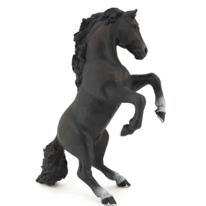 Shop Papo France Black Reared Up Horse - CaringForTots - Professional Baby and Children's Products | Caring for Growth, Caring for Every Moment