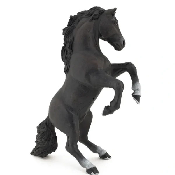 Shop Papo France Black Reared Up Horse - CaringForTots - Professional Baby and Children's Products | Caring for Growth, Caring for Every Moment