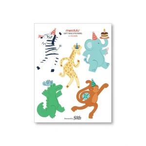Cheap Party Animals - Gift Bag Stickers, 3 Sheets - CaringForTots - Professional Baby and Children's Products | Caring for Growth, Caring for Every Moment