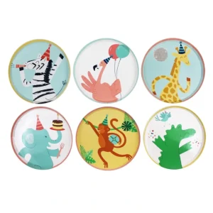Fashion Party Animals Small Plates, 12 Ct - CaringForTots - Professional Baby and Children's Products | Caring for Growth, Caring for Every Moment