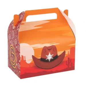 Outlet Party Favor Treat Boxes Cowboy Birthday, Baby Shower And Holiday Party Decor 6.25x3.75x3.5 Inches 20 Pack - CaringForTots - Professional Baby and Children's Products | Caring for Growth, Caring for Every Moment
