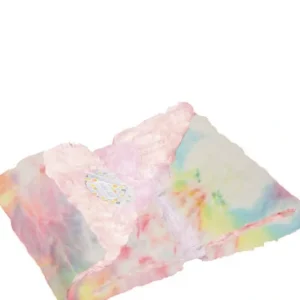 Cheap Pastel Rainbow Tie Dye Luxe Cuddle Blanket - CaringForTots - Professional Baby and Children's Products | Caring for Growth, Caring for Every Moment