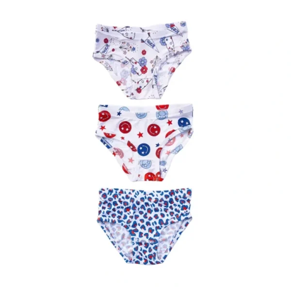 Shop Patriotic Dream Girl's Brief Set - CaringForTots - Professional Baby and Children's Products | Caring for Growth, Caring for Every Moment