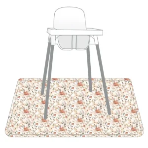 Store Peachy Dreams Splash Mat - A Waterproof Catch-all For Highchair Spills - CaringForTots - Professional Baby and Children's Products | Caring for Growth, Caring for Every Moment