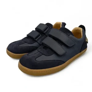 Best Sale Pele Velcro Sneakers Navy Leather - CaringForTots - Professional Baby and Children's Products | Caring for Growth, Caring for Every Moment