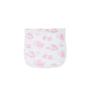 Pink Toile Burp Cloth - CaringForTots - Professional Baby and Children's Products | Caring for Growth, Caring for Every Moment* Burp Cloths
