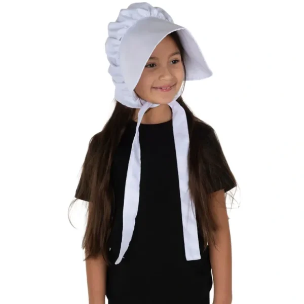 Pioneer White Bonnet - CaringForTots - Professional Baby and Children's Products | Caring for Growth, Caring for Every Moment* Bonnets