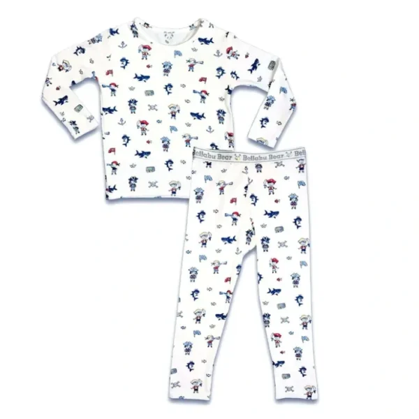Pirate Bamboo Kids Pajamas - CaringForTots - Professional Baby and Children's Products | Caring for Growth, Caring for Every Moment* The "Easy Two-Piecey"