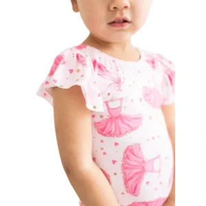 Pirouette S/s Flutter Sleeve Leotard - CaringForTots - Professional Baby and Children's Products | Caring for Growth, Caring for Every Moment* Flutter Leotard S/S