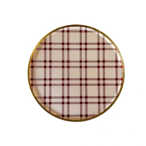 Plaid Large Plate - CaringForTots - Professional Baby and Children's Products | Caring for Growth, Caring for Every Moment* Party Plates