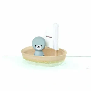 Plan Toys Sailing Boat Seal - CaringForTots - Professional Baby and Children's Products | Caring for Growth, Caring for Every Moment* Bath Toys