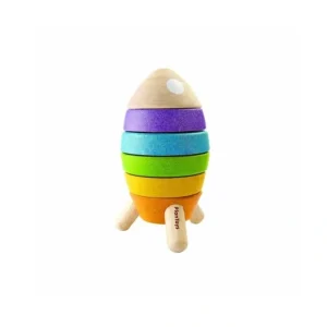 Plan Toys Stacking Rocket - CaringForTots - Professional Baby and Children's Products | Caring for Growth, Caring for Every Moment* Stacking Toys