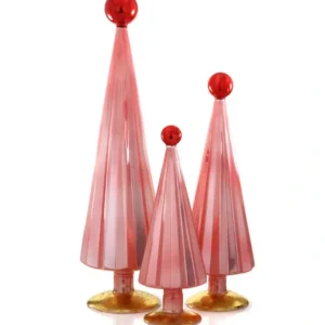 Pleated Tree, Pink Red Set Of 3 - CaringForTots - Professional Baby and Children's Products | Caring for Growth, Caring for Every Moment* All Products