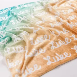 Plush Minky Fleece Personalized Blanket | Neutral Ombre - CaringForTots - Professional Baby and Children's Products | Caring for Growth, Caring for Every Moment* Personalized Textiles