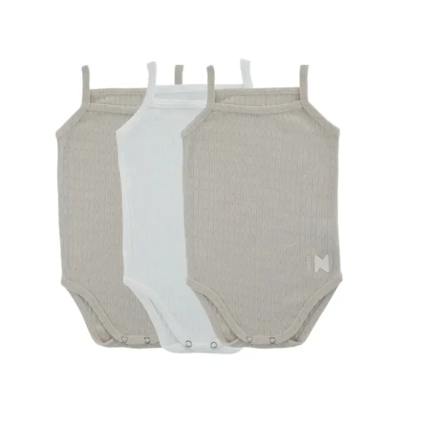 Pointelle Natural Boy + White (three Pack) - CaringForTots - Professional Baby and Children's Products | Caring for Growth, Caring for Every Moment* Underwear