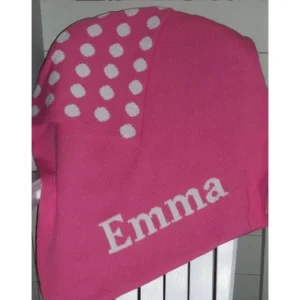 Polka Dot Double Cotton Knit Blanket - CaringForTots - Professional Baby and Children's Products | Caring for Growth, Caring for Every Moment* Blankets