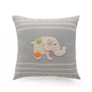Polka Dot Elephant 10" Pillow - CaringForTots - Professional Baby and Children's Products | Caring for Growth, Caring for Every Moment* Decorative Pillows