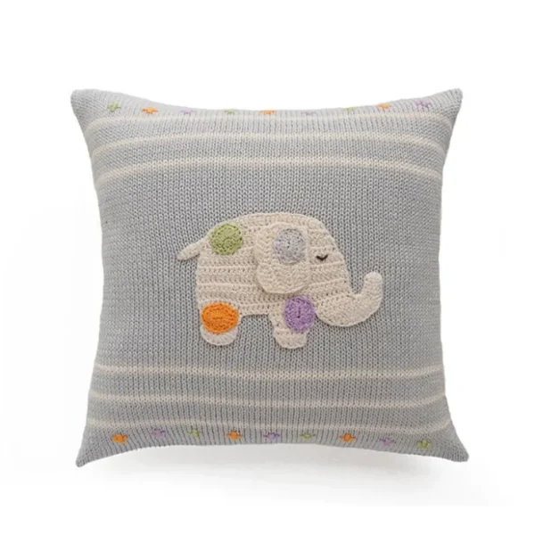 Polka Dot Elephant 10" Pillow - CaringForTots - Professional Baby and Children's Products | Caring for Growth, Caring for Every Moment* Decorative Pillows