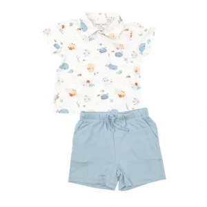 Polo Shirt & Short Set - Cute Ocean - CaringForTots - Professional Baby and Children's Products | Caring for Growth, Caring for Every Moment* Shorts